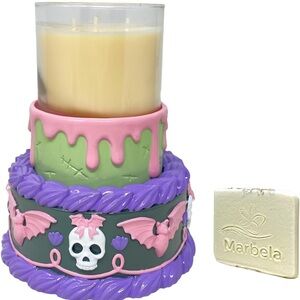 Bath & Body Works Halloween Candle Holder - Pink, Green, Purple